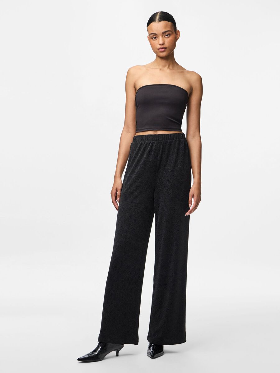 Carousel image 1 PANTALON &Agrave; JAMBE AMPLE, Black