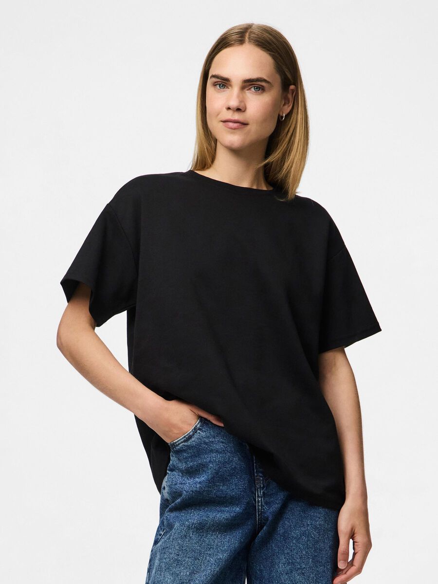 Product carousel image 1 PCSKYLAR T-SHIRT OVERSIZE, Black