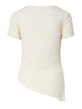 Product image thumbnail 6 PCARIANA ASYMMETRIC LACE  SHORT SLEEVED BLOUSE, Cloud Dancer