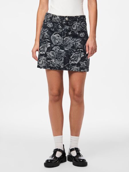 Pieces PCMAROSA DENIM SKIRT, Black, highres - 17161620_Black_1225014_003.jpg