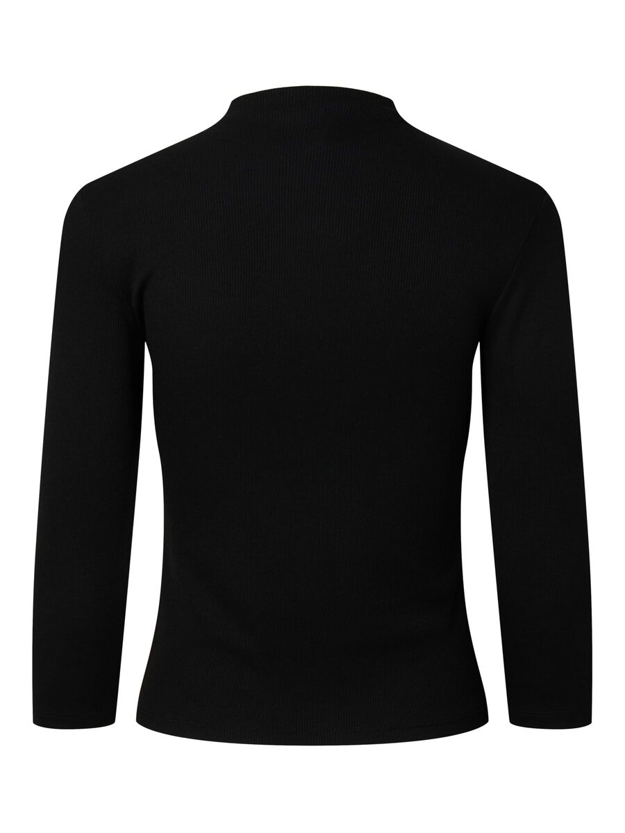 Carousel image 7 PCALLY 3/4 HOGE KRAAG TOP, Black