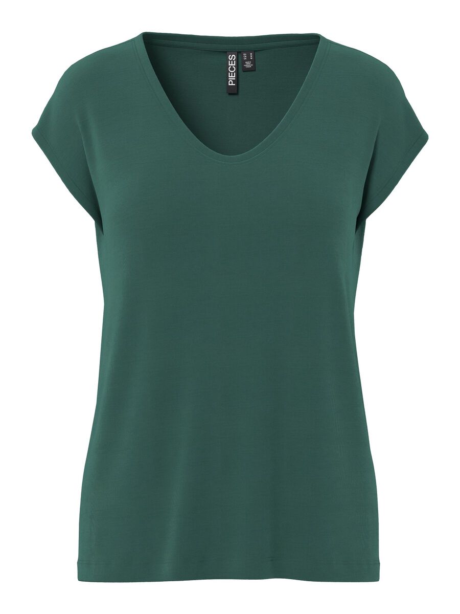 Carousel image 5 PCKAMALA T-SHIRT MET V-HALS, Trekking Green
