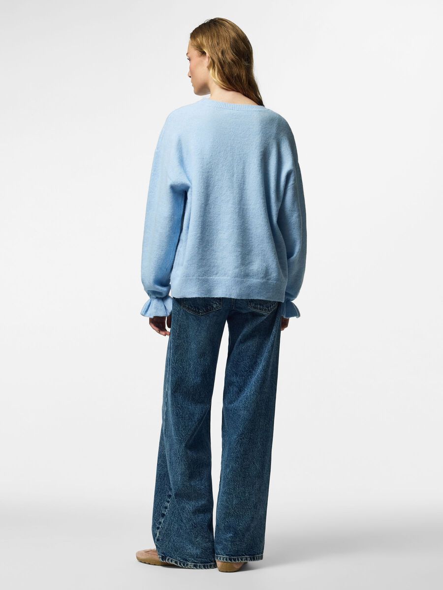 Carousel image 2 PCSALLY FRILL CUFF  KNIT, Cashmere Blue