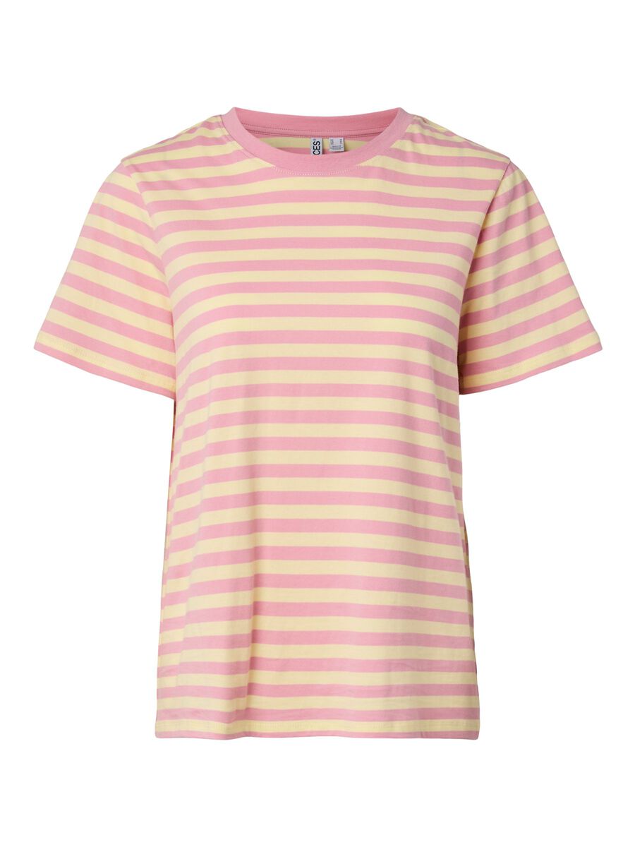 Product carousel image 2 PCRIA GESTREEPT T-SHIRT, French Vanilla