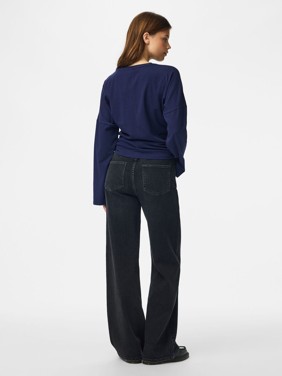 Product carousel image 2 PCALLI  LONG SLEEVED TOP, Maritime Blue