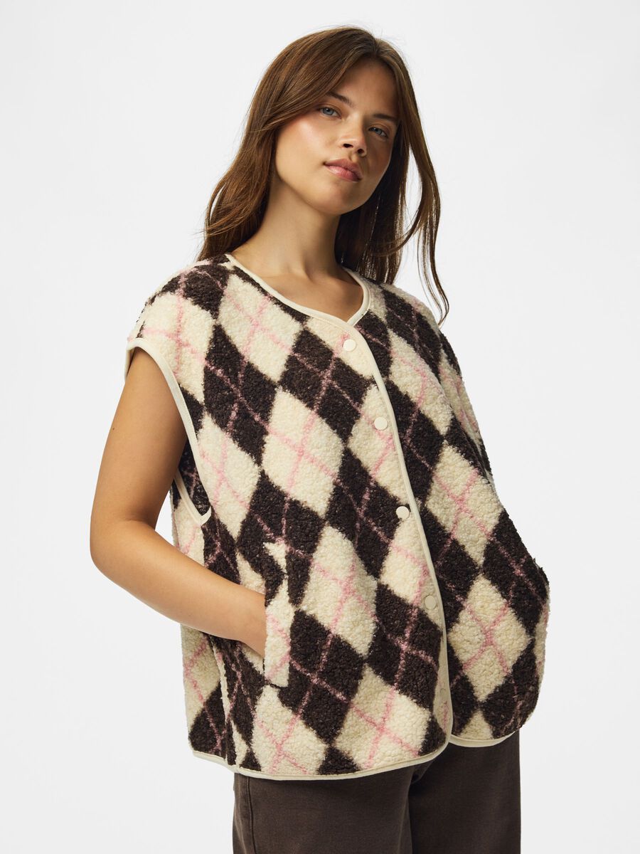 Carousel image 1 PCKATTY TEDDY VEST, Birch