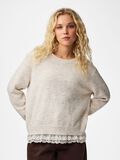 thumbnail Pcvaka lace jumper, colour: whitecap gray, white, custom