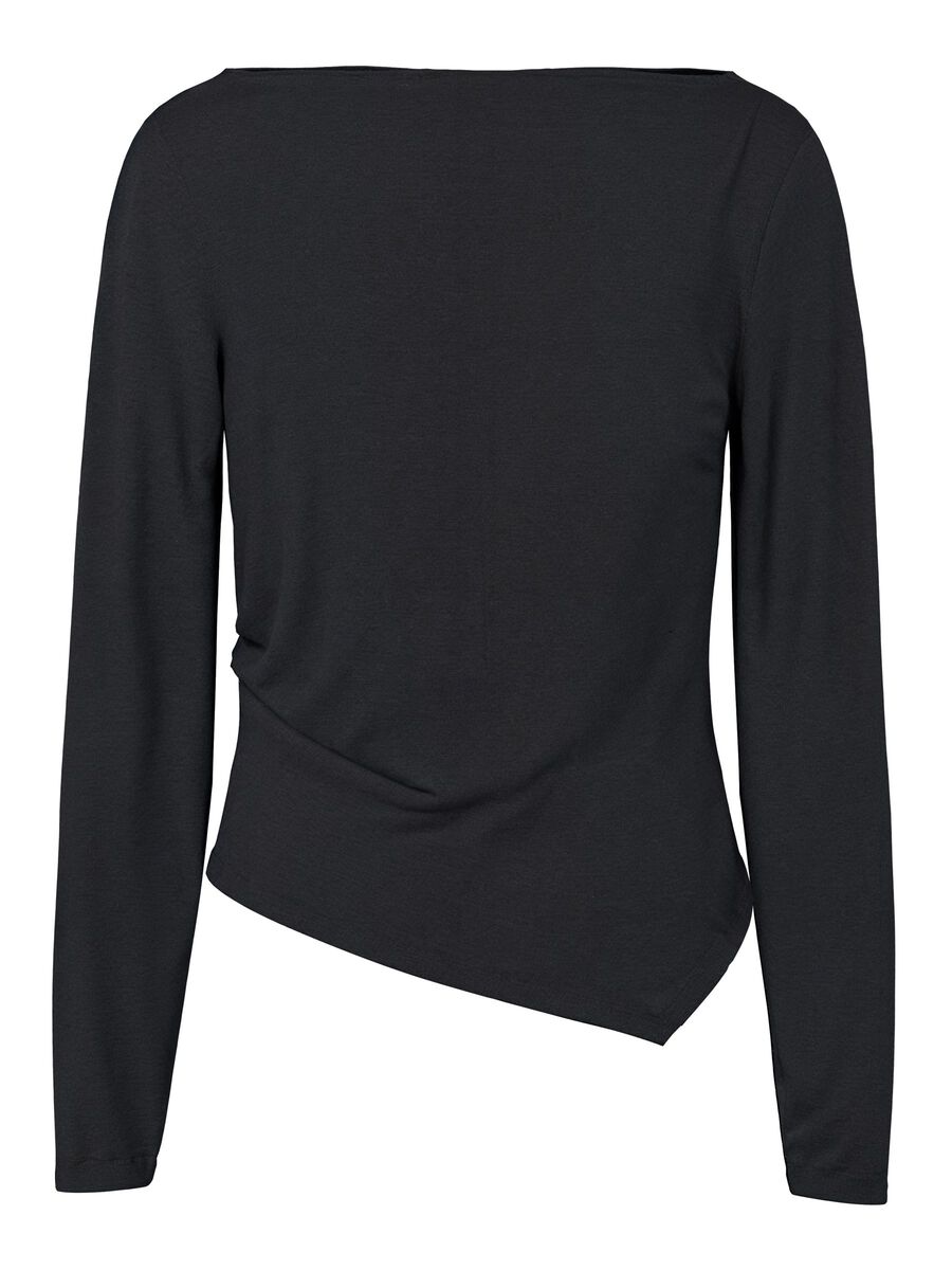 Product carousel image 1 PCSIRENE ASYMMETRICAL LONG SLEEVED TOP, Black
