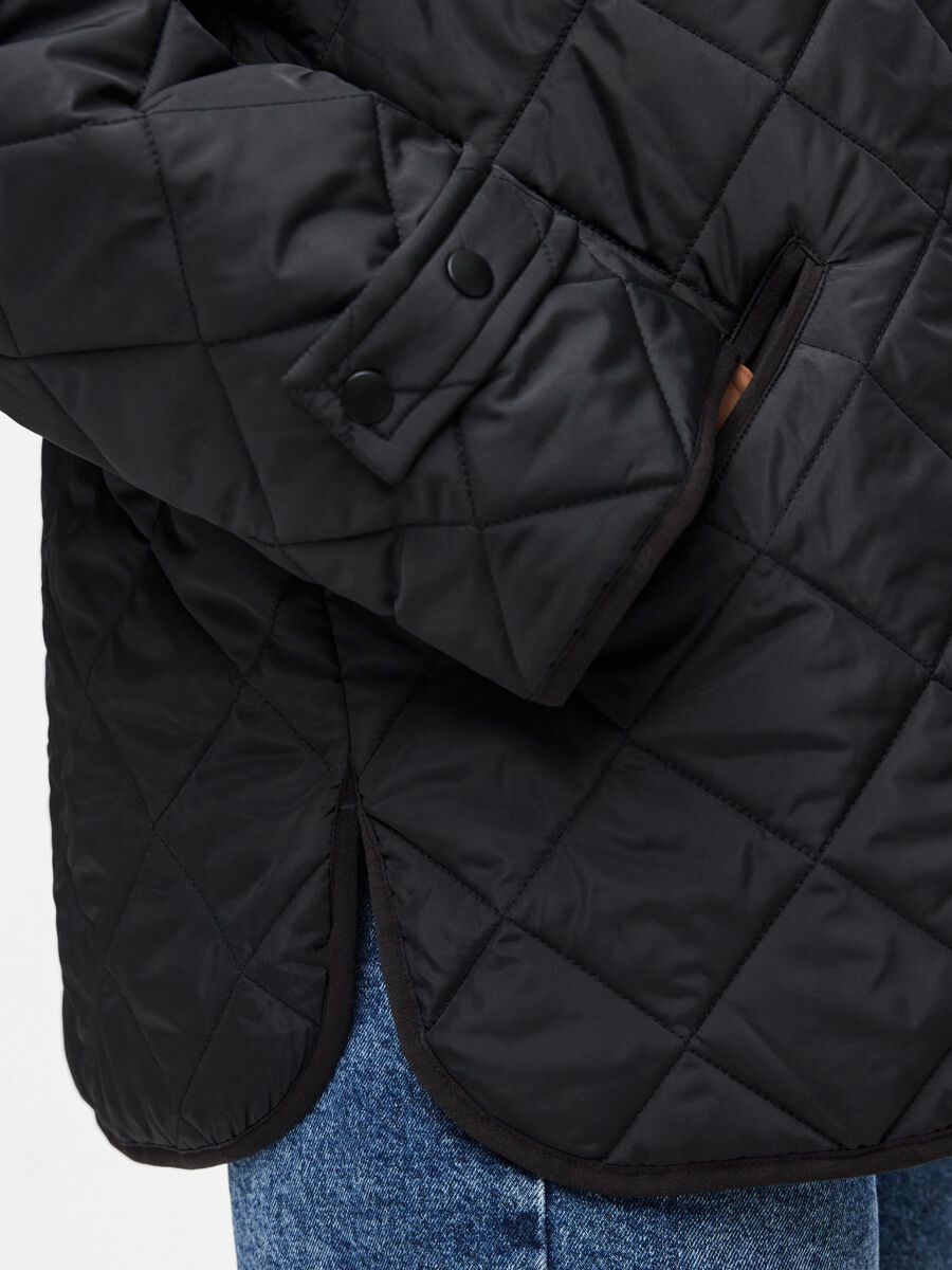 Carousel image 4 PCEMILY GESTEPPTE KURZJACKE, Black