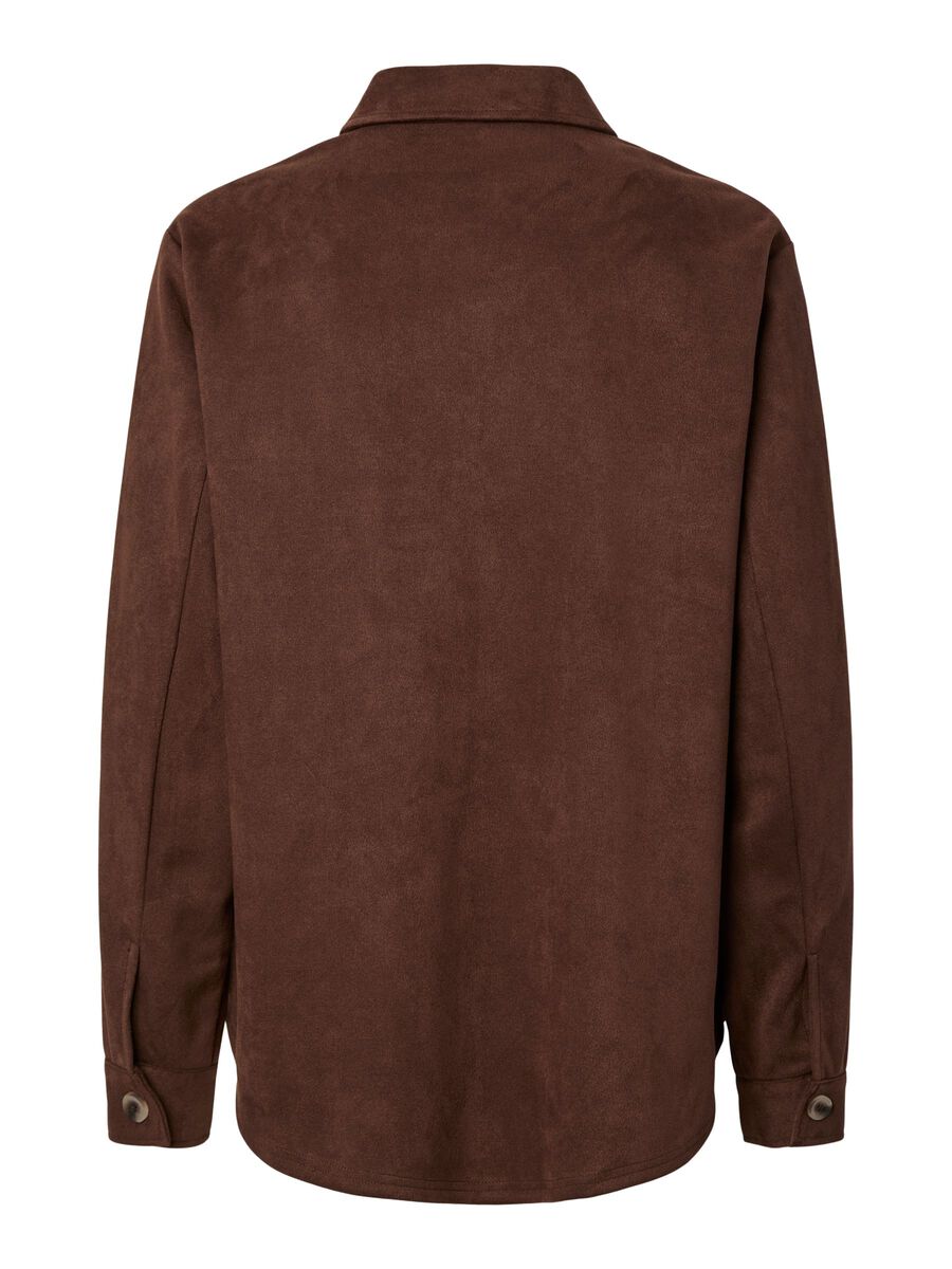 Product carousel image 2 PCRAKEL BRUSHED  SHACKET, Chicory Coffee