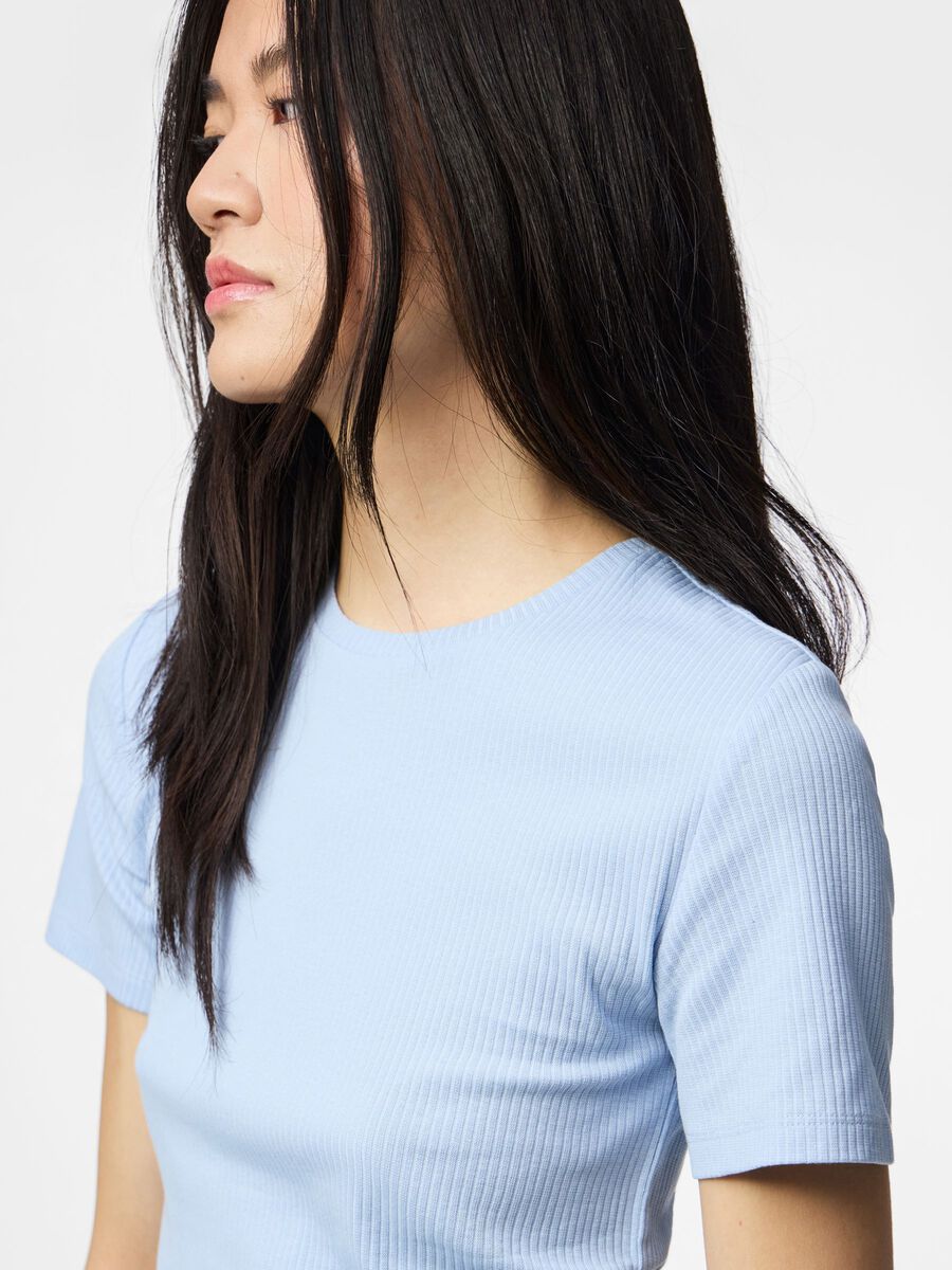 Carousel image 4 PCRUKA GERIPPTES T-SHIRT, Cashmere Blue