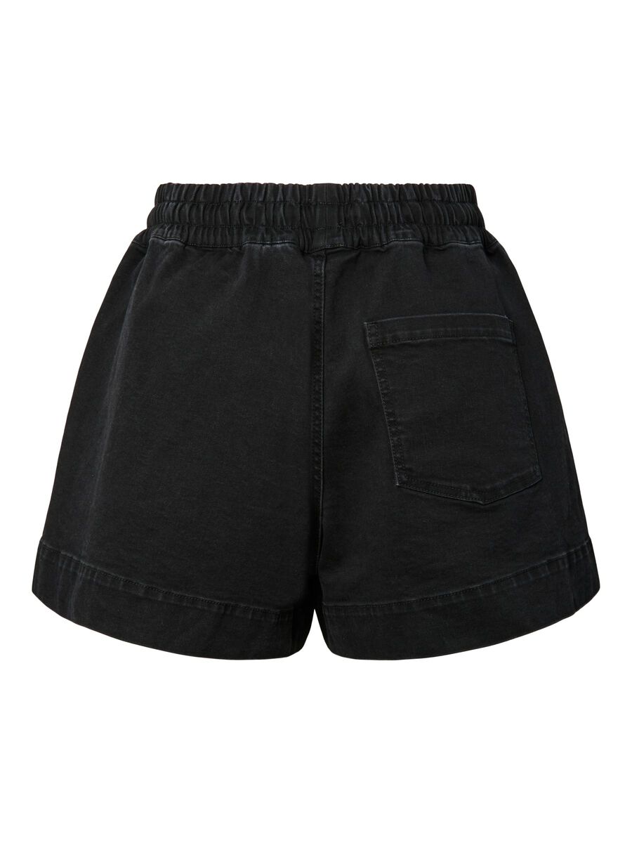 Carousel image 6 PCBILLO HW PULL UP  DENIM SHORTS, Black