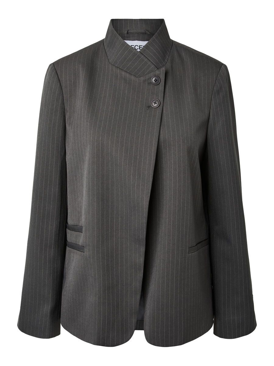 Product carousel image 1 PCFALKA KRIJTSTREEP BLAZER, Asphalt