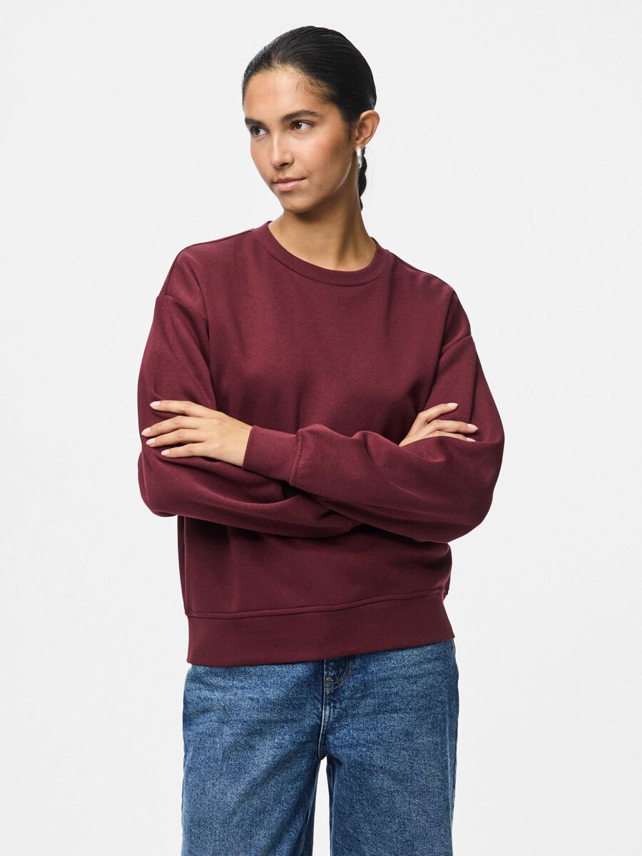 Product carousel image 1 PCCHILLI LOOSE FIT SWEATSHIRT, Tawny Port