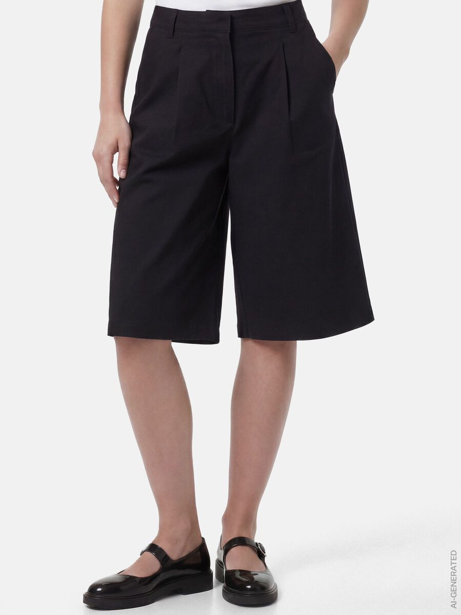 Product carousel image 2 PCRIKKE HW BERMUDA SHORTS, Black