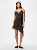 Product image thumbnail 1 PCNOMI SATIN LACE MINI DRESS, Hot Fudge