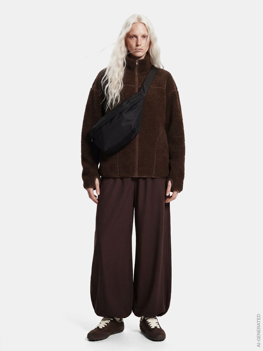 Product carousel image 2 PCSADIA TEDDY JACKET, Hot Fudge
