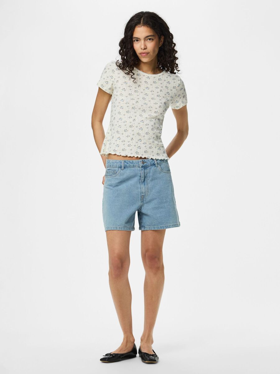 Carousel image 3 PCMYA POINTELLE T-SHIRT, Cloud Dancer