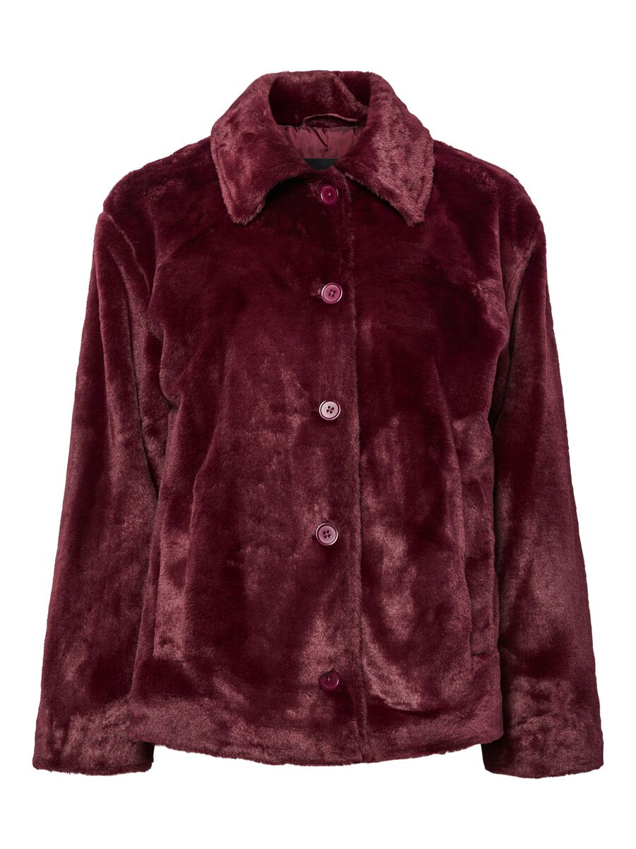 Product carousel image 2 PCROBYN FLUFFY JACKET, Tawny Port