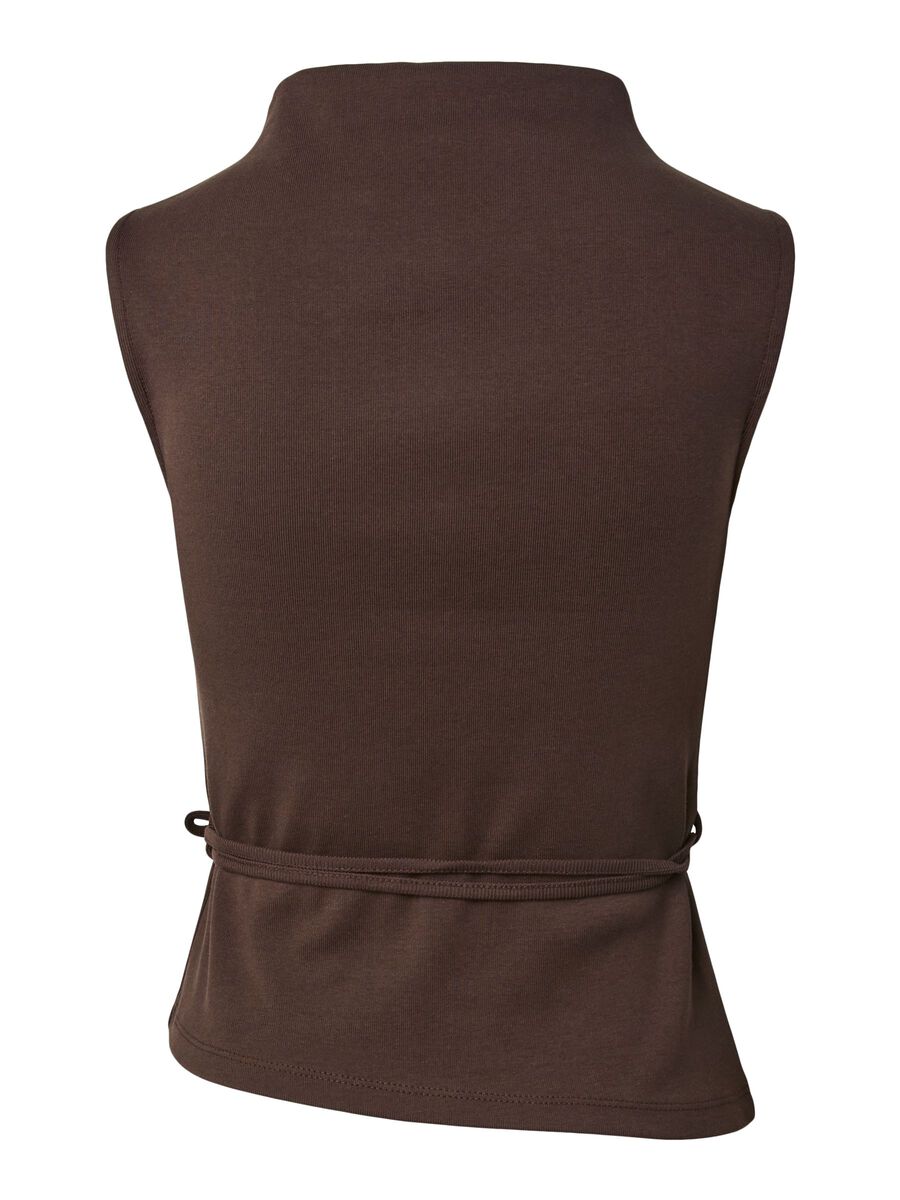 Carousel image 7 PCOLIVE HIGH NECK TANK TOP, Hot Fudge