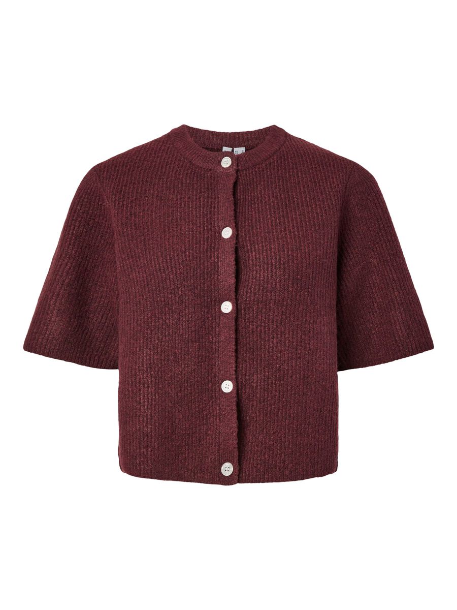 Carousel image 5 PCSILLY SHORT SLEEVED KNITTED CARDIGAN, Tawny Port