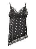 Product image thumbnail 6 PCNOMI SATIN DOT LACE STRAP TOP, Black