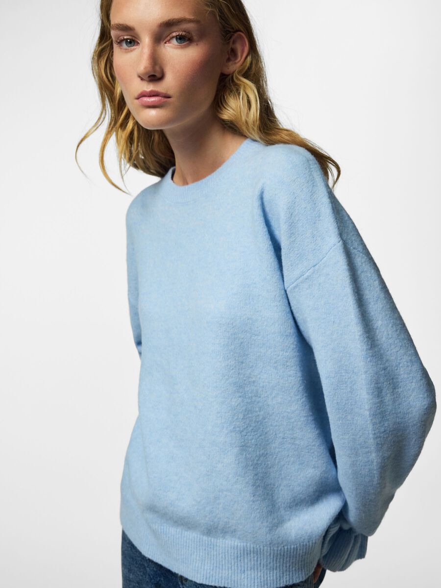 Carousel image 7 PCSALLY FRILL CUFF  KNIT, Cashmere Blue
