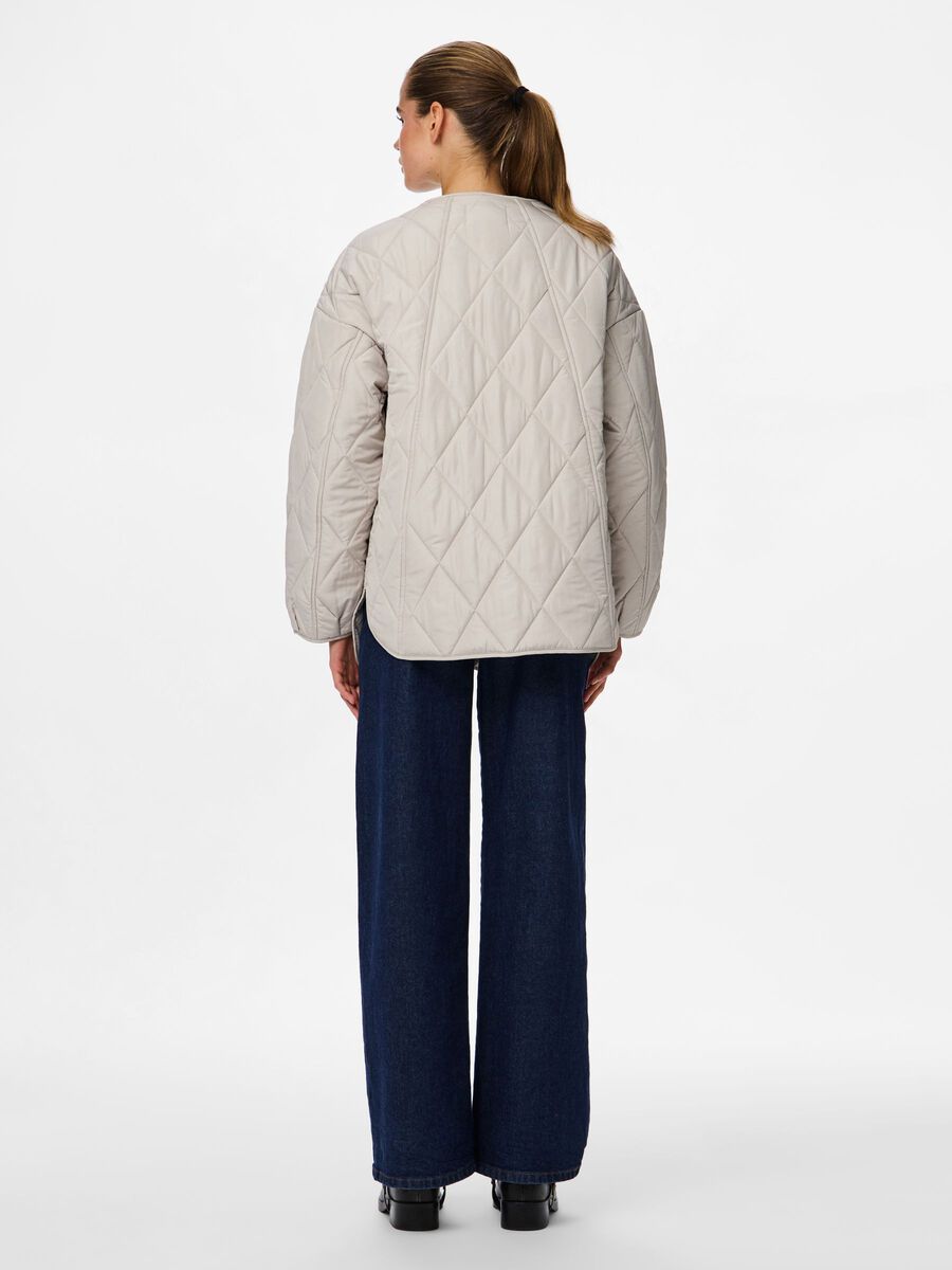 Product carousel image 2 PCSTELLA VESTE MATELASS&Eacute;E, Silver Gray