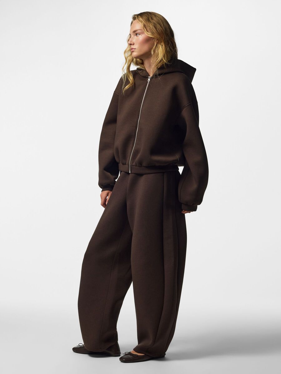 Carousel image 5 PCBUCUBA ZIPPER SCUBA  HOODIE, Hot Fudge