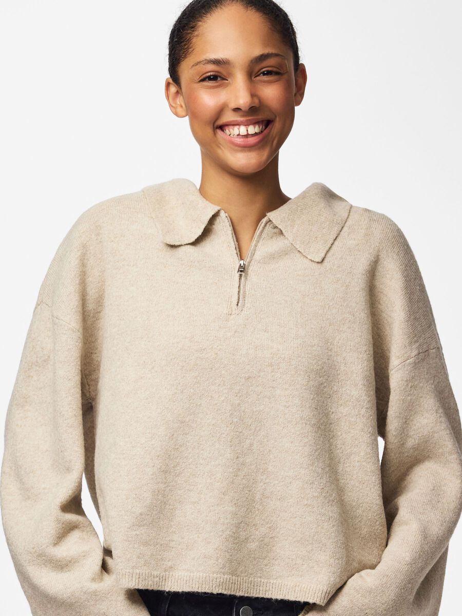 Jumper, colour: silver lining, beiget, luova