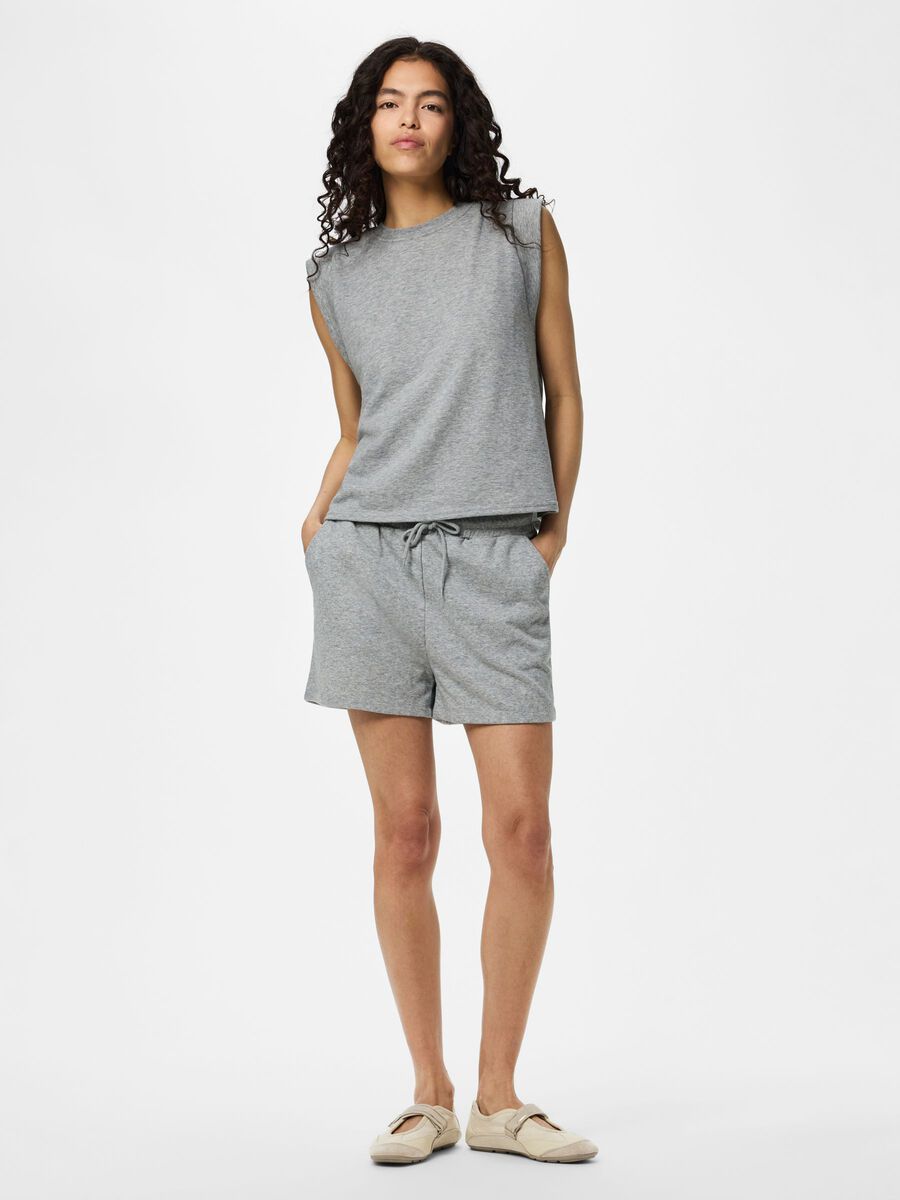 Carousel image 5 PCCHILLI SUMMER  TOP, Light Grey Melange