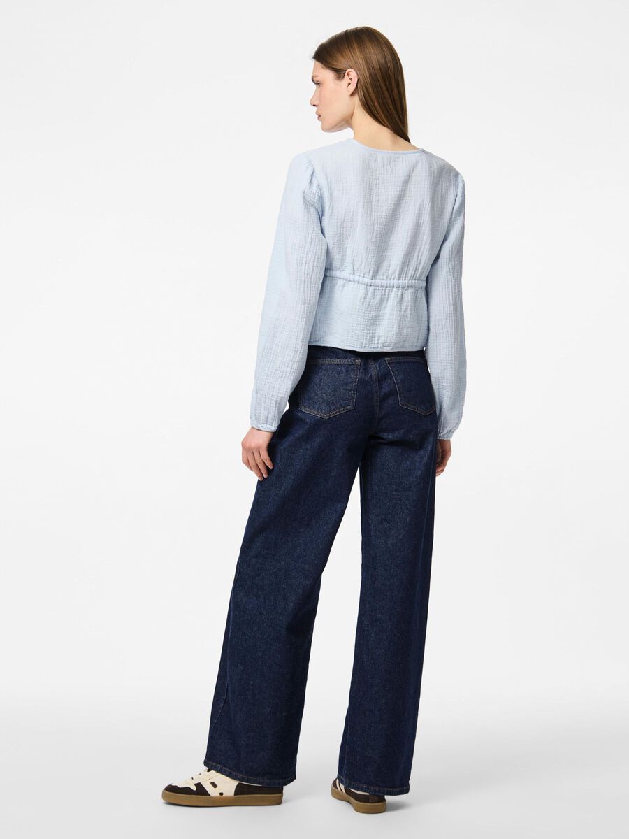 Product carousel image 2 PCSASTINA MUSSELIN BLUSE, Cashmere Blue
