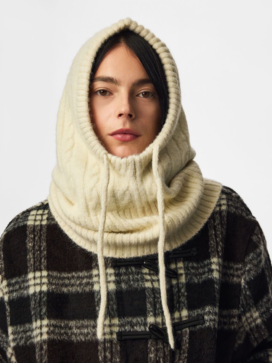 Carousel image 3 PCNAMBI CABLE  BALACLAVA, Whitecap Gray