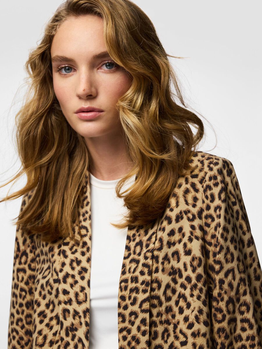 Carousel image 5 PCBOSELLA 3/4 PRINTED BLAZER, Natural