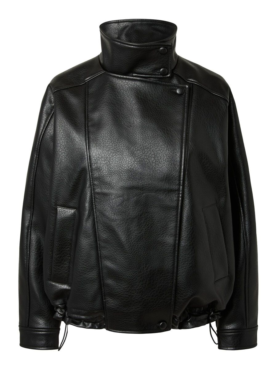 Product carousel image 1 PCBRITNEY - MOD&Egrave;LE AVIATEUR ENDUIT VESTE, Black