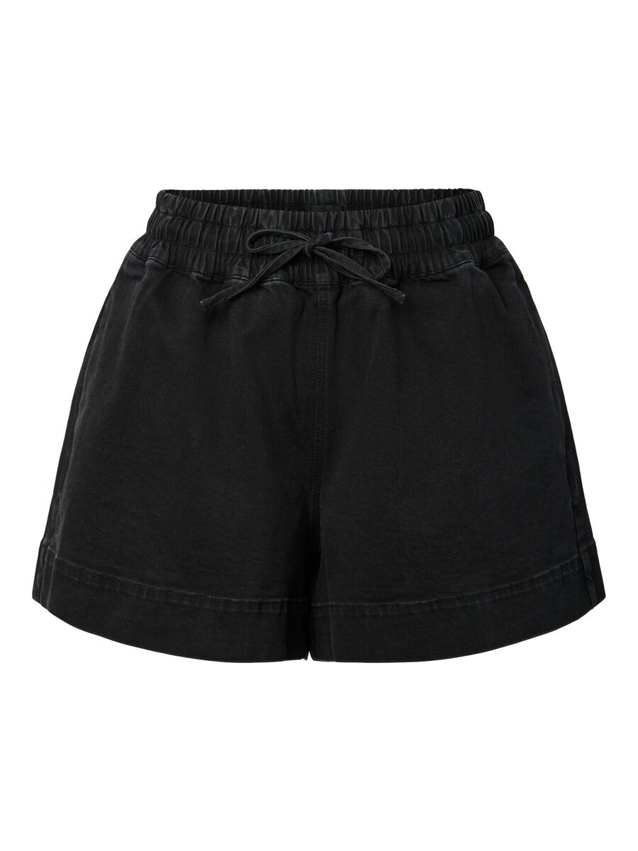 Carousel image 5 PCBILLO HW PULL UP  DENIM SHORTS, Black