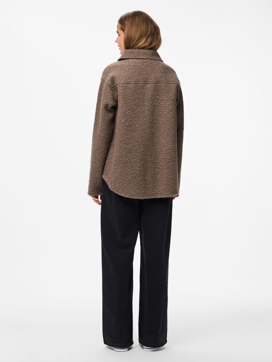 Product carousel image 2 PCOLINE TEDDYFLEECE SHACKET, Morel