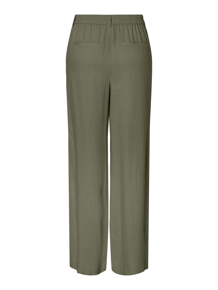 Carousel image 7 PCVINSTY HW WIDE-LEG TROUSERS, Deep Lichen Green