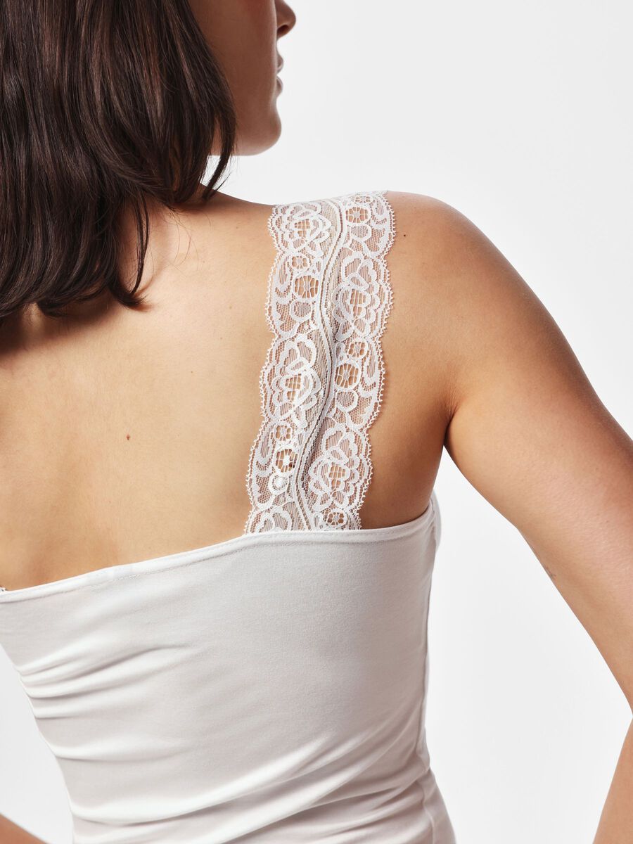 Carousel image 4 PCBARBERA SPITZE TOP, Bright White