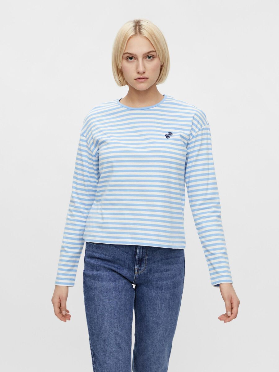 Product carousel image 1 PCGWENDOLYN LONG SLEEVED TOP, Little Boy Blue