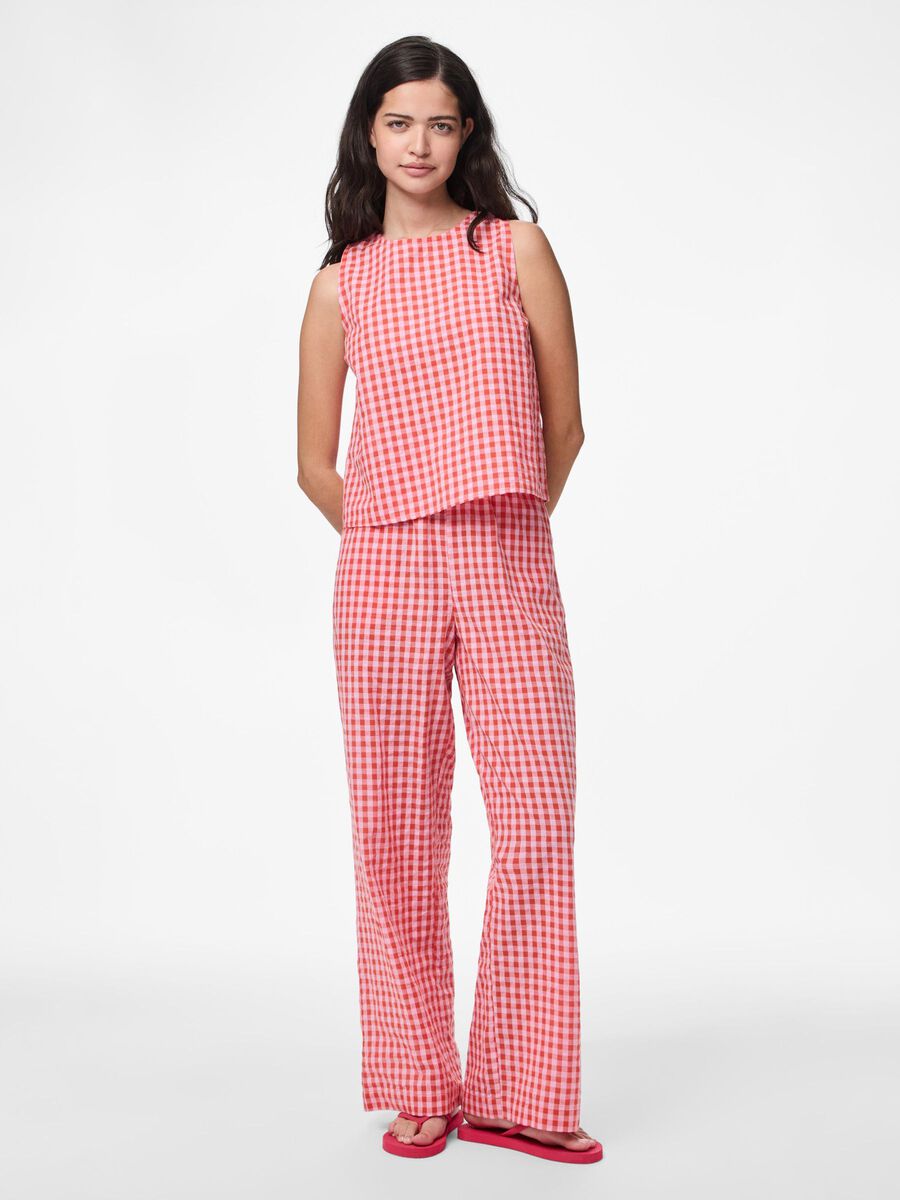 Carousel image 5 PCLILIANE CHECK SLEEVELESS TOP, Ballerina