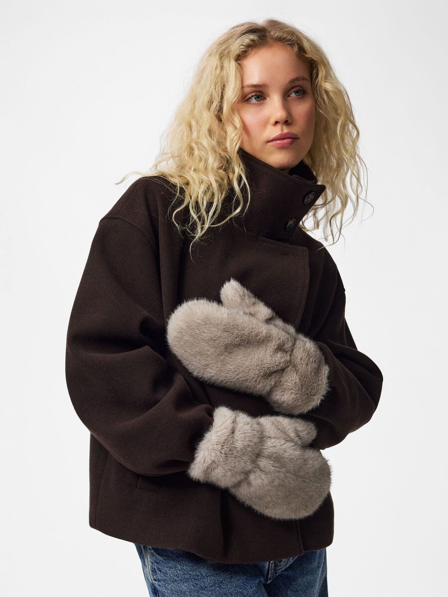 Product carousel image 2 PCJUTLANDIA MITTENS, Greige