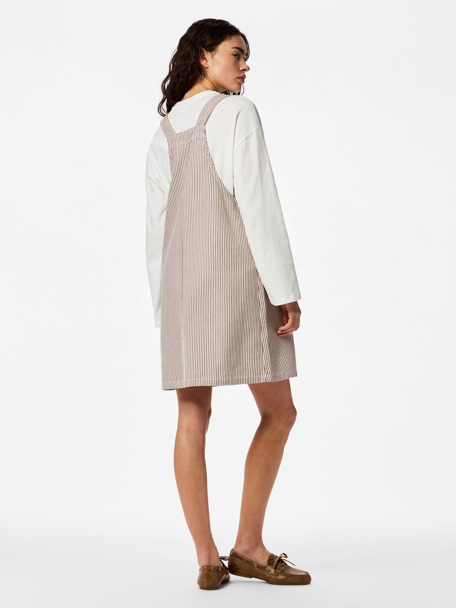 Carousel image 2 PCALLO PINAFORE DRESS, Greige
