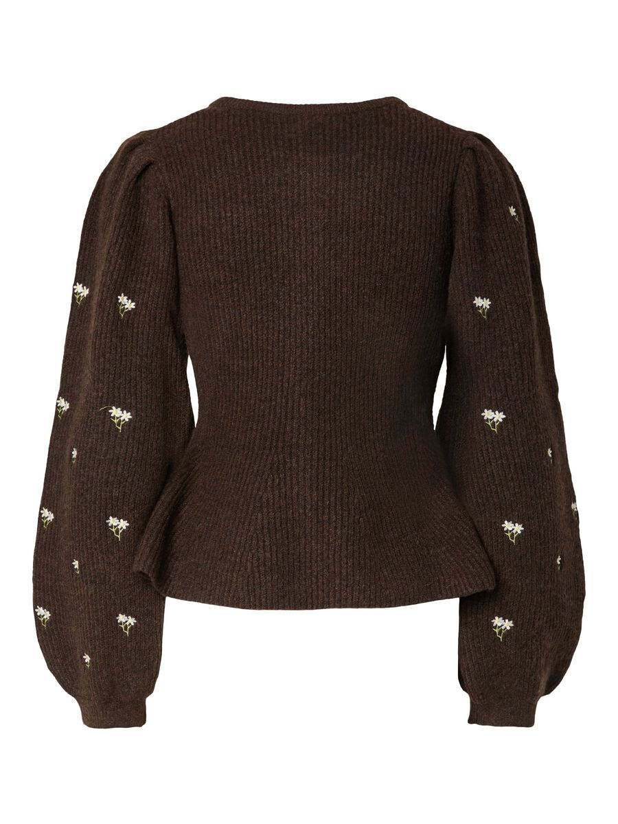 Carousel image 6 PCSILLY PUFF  KNITTED CARDIGAN, Hot Fudge