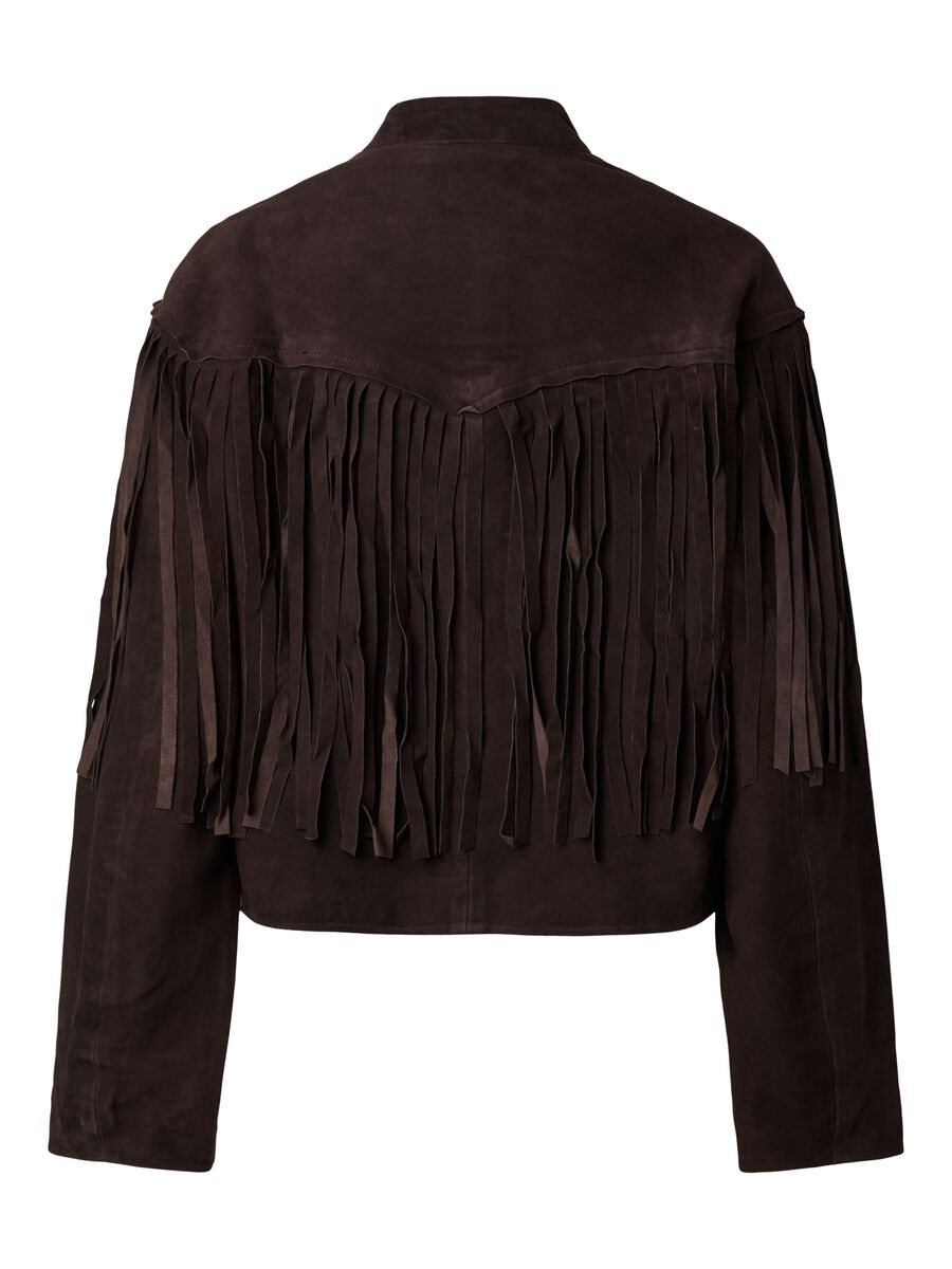 Product carousel image 2 PCRODEO SUEDE LEATHER JACKET, Black Coffee