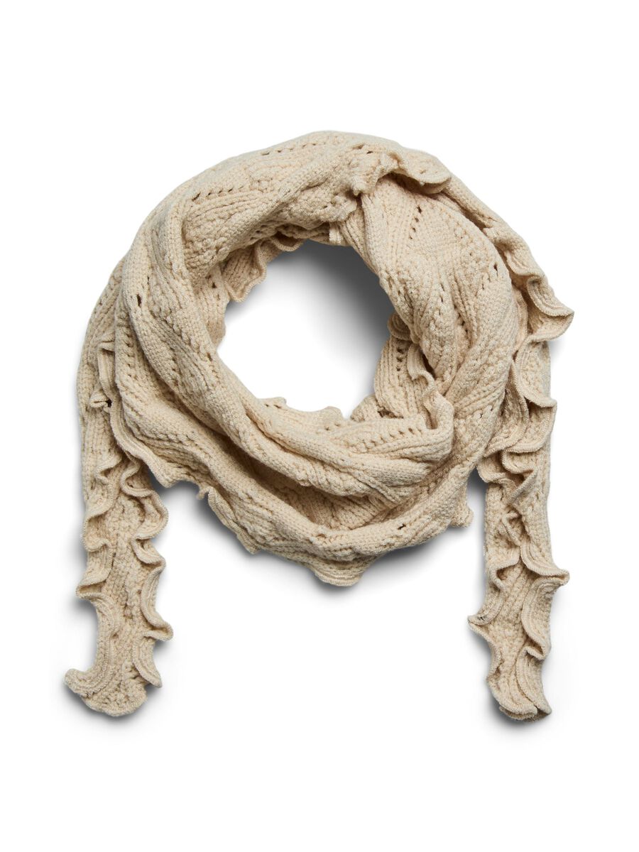 Product carousel image 1 PCKOMMA POINTELLE MINI SCARF, Whitecap Gray
