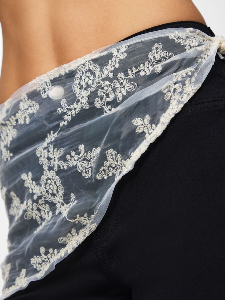Product carousel image 2 PCJAISA LACE HIP  SCARF, Bright White