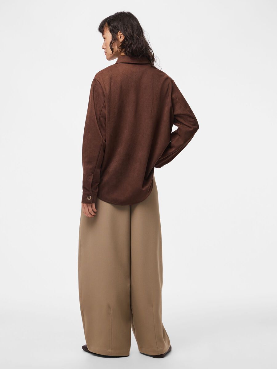 Product carousel image 2 PCRAKEL B&Oslash;RSTET SHACKET, Chicory Coffee
