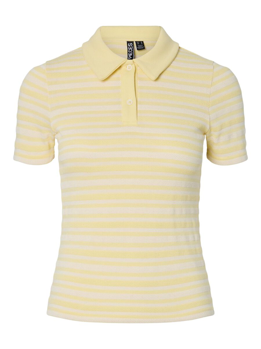 Product carousel image 2 PCJESSIE - POLO T-SHIRT, French Vanilla