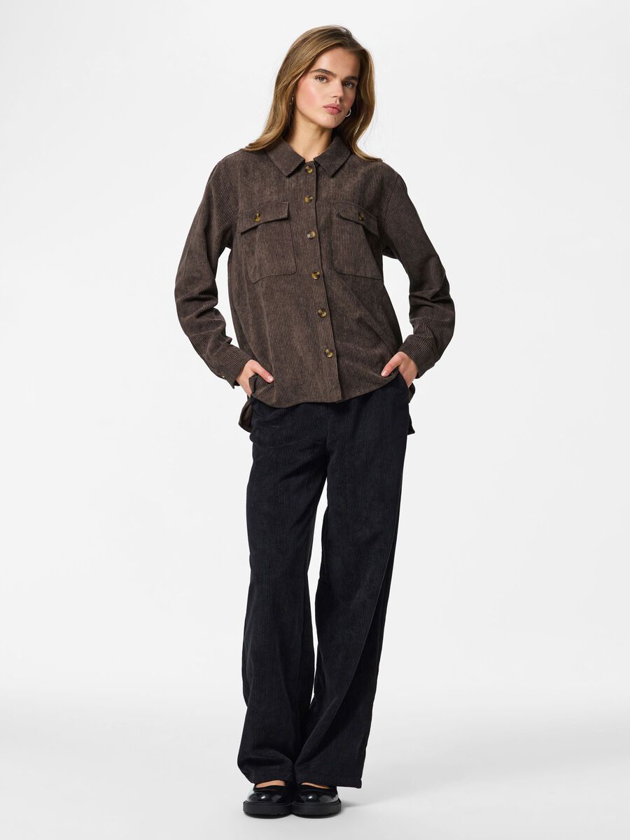 Carousel image 3 PCEFFI - CORDUROY CHEMISE, Hot Fudge